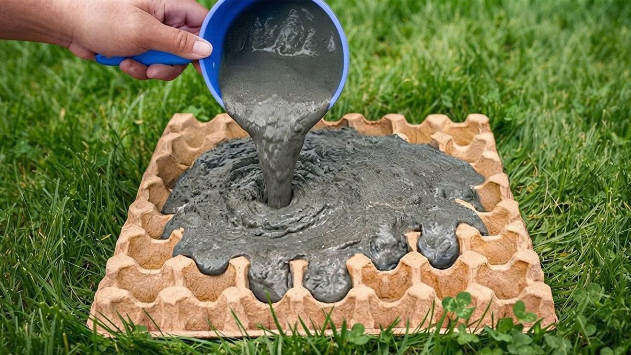 Maak een unieke betonnen woonaccessoire met een simpele eierdoos