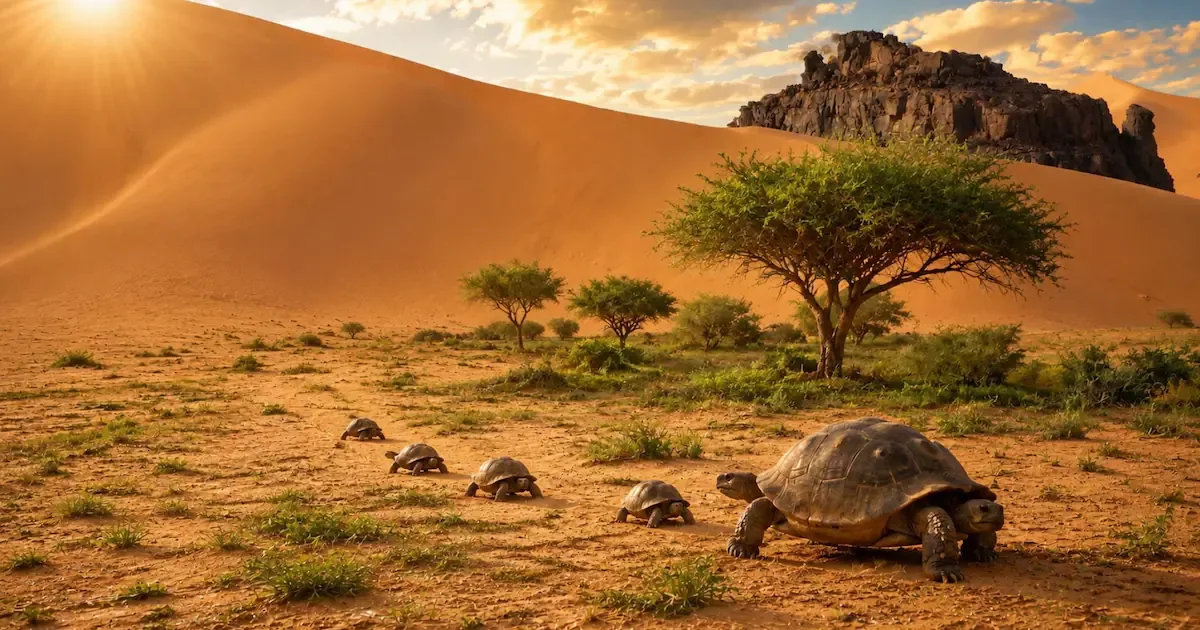 Hoe 500 Schildpadden een Dode Woestijn Weer Groen Maakten